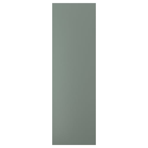 NICKEBO, grey-green, rectangular cover panel, plastic and particleboard, smooth finish.