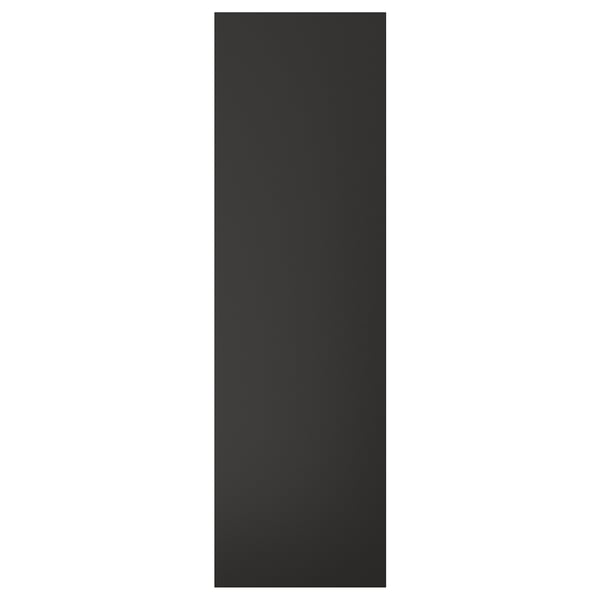 NICKEBO black cabinet door, recycled wood and plastic, sleek design.