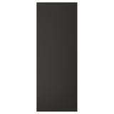Black rectangular panelled door with sleek design.