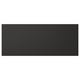 Black rectangular NICKEBO panel, sleek and modern, made from recycled materials.