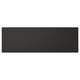 Black rectangular furniture panel, part of NICKEBO series, with sleek, modern design, textured surface, and recycled materials.