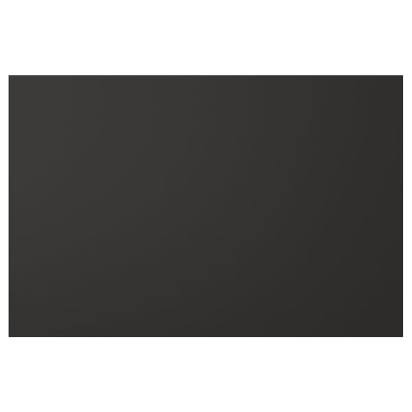 NICKEBO black cabinet front, rectangular, sleek modern design. Made from recycled materials.