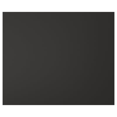 Black rectangular panel from NICKEBO, flat with modern design, made from recycled wood and plastic.