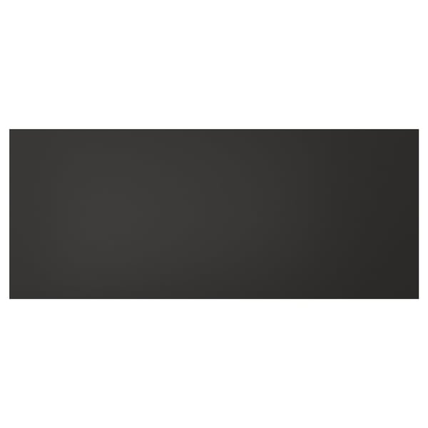 IKEAs black NICKEBO drawer front, a modern design with a sleek black recycled plastic finish.