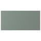 NICKEBO drawer front in grey-green with smooth, rectangular design and matt surface.