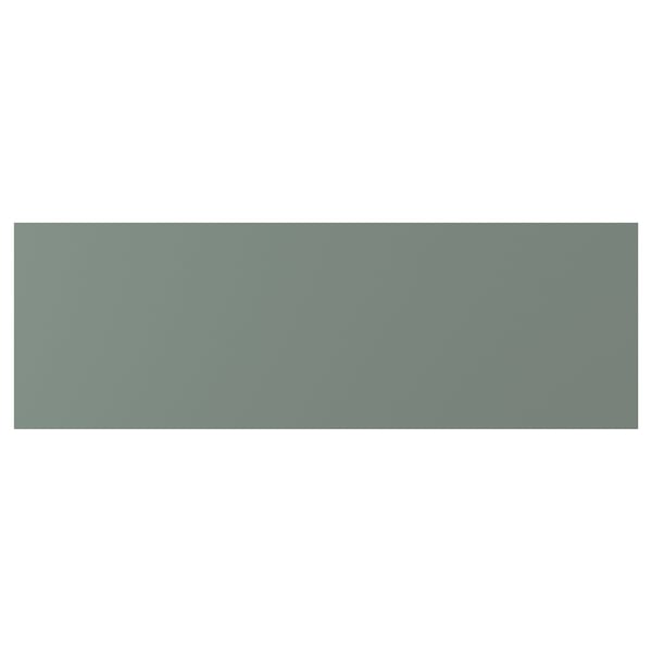 NICKEBO drawer in grey-green with sleek, rectangular design and smooth, matte surface made of durable, eco-friendly foil.