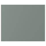 A NICKEBO drawer front in grey-green with smooth, matt finish made of durable foil.
