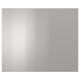 NOGSTA silver stainless steel cabinet front, sleek and rectangular, industrial design for kitchen.