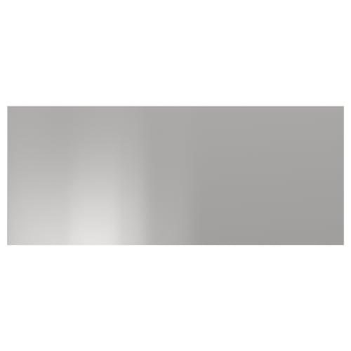 NOGSTA: rectangle stainless steel panel, smooth finish, industrial design.