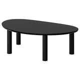 ÖRTRÄSK Coffee table, black ash veneer, 43 1/4x26 3/4 "