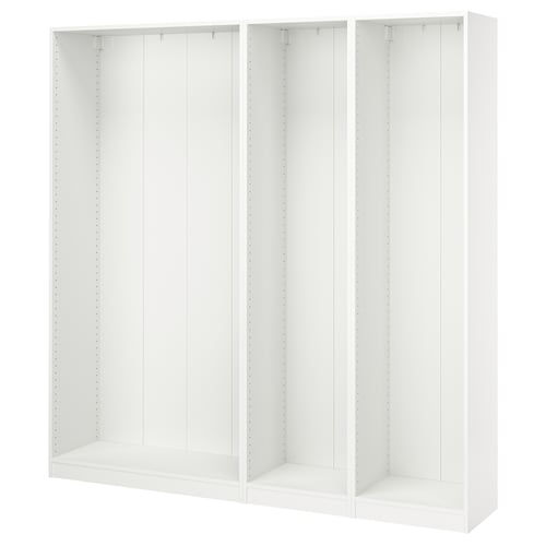 PAX wardrobe frame, white, modular, adjustable.