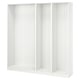 PAX wardrobe frame, white, modular, adjustable.