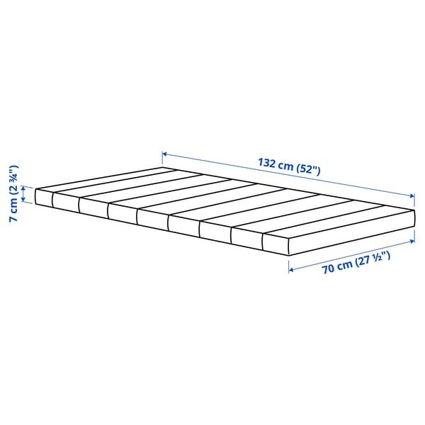 Illustration with measurements for the product: PELLEPLUTT.