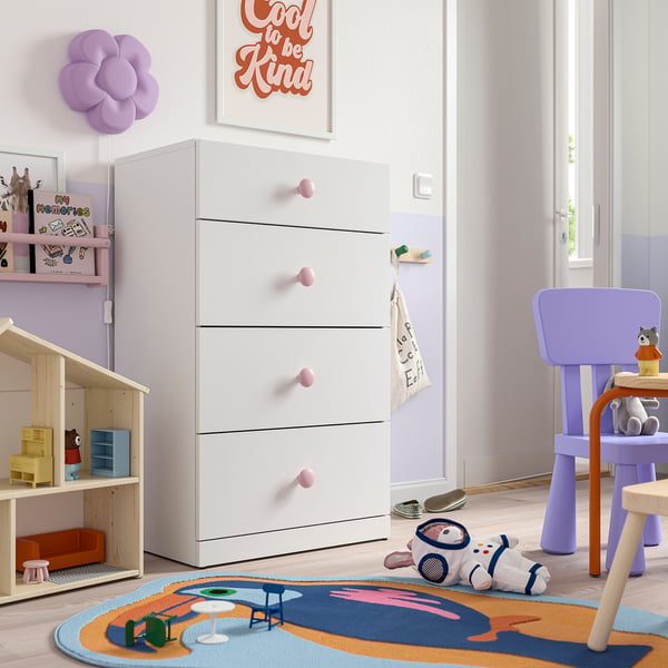 PLOCKAR Knob, pale pink, 1 15/16 "