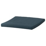 POÄNG footstool cushion: teal, rectangular, soft fabric cover with foam filling, ideal for comfort.