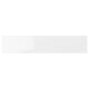RINGHULT white glossy kitchen drawer with modern, rectangular shape and smooth, easy-to-clean surface.