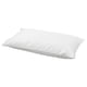 White RÖNNVECKMAL pillowcase, crisp cotton percale, rectangular shape, envelope closure.