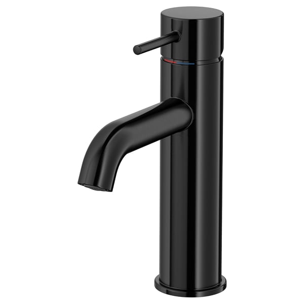 SALLSJÖN Single-handle bathroom faucet, black, M