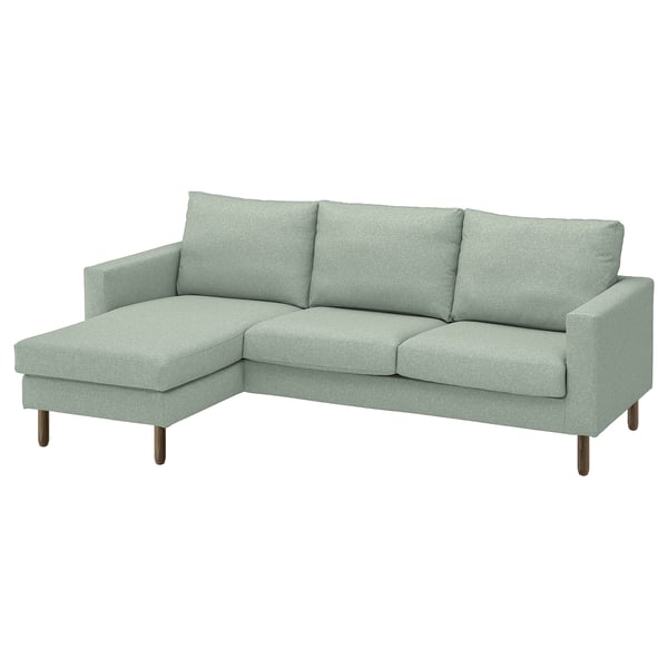SALTSJÖBADEN Sofa with chaise, Gunnared light green