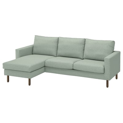 SALTSJÖBADEN Sofa with chaise, Gunnared light green