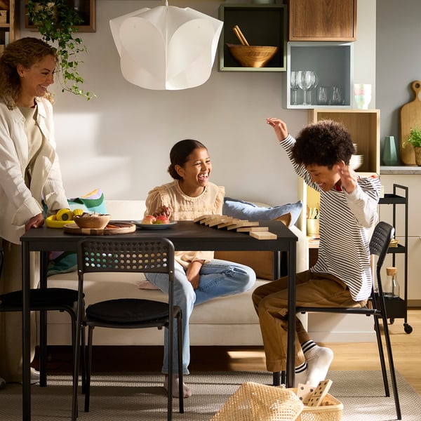 SANDSBERG Table, black, 43 1/4x26 3/8 "