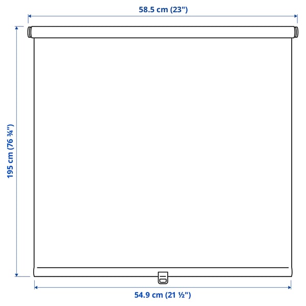 SANDVEDEL Roller blind, beige, 23x76 ¾ "