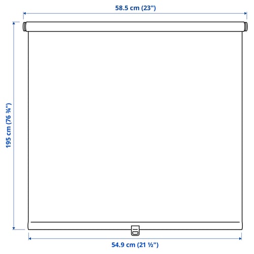 SANDVEDEL Roller blind, beige, 23x76 ¾ "