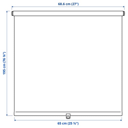 SANDVEDEL Roller blind, beige, 27x76 ¾ "
