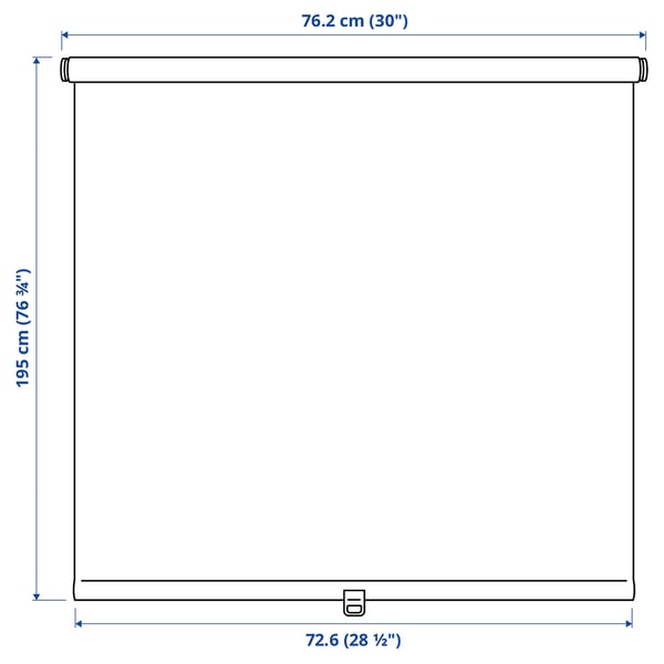 SANDVEDEL Roller blind, beige, 30x76 ¾ "