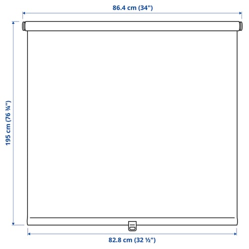 SANDVEDEL Roller blind, beige, 34x76 ¾ "