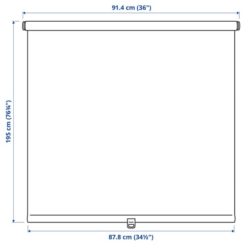 SANDVEDEL Roller blind, beige, 36x76 ¾ "