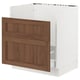SEKTION kitchen cabinet, white and walnut, rectangular, sturdy, modern design.