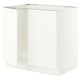 SEKTION Base cabinet for sink + 2 doors, white/Aspudden matte white, 36x24x30 "