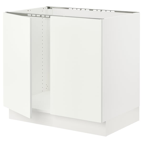 White SEKTION kitchen cabinet with sleek, modern design.