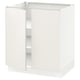White ikea SEKTION kitchen cabinet with smooth finish and adjustable shelves.