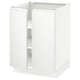 Ikea SEKTION white kitchen unit, modern minimalist design, matte white with integrated handles.