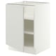 SEKTION Base cabinet with shelves, white/Aspudden light gray, 24x24x30 "