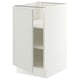 SEKTION Base cabinet with shelves, white/Aspudden light gray, 18x24x30 "