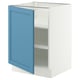 SEKTION Base cabinet with shelves, white/Lerhyttan blue, 24x24x30 "