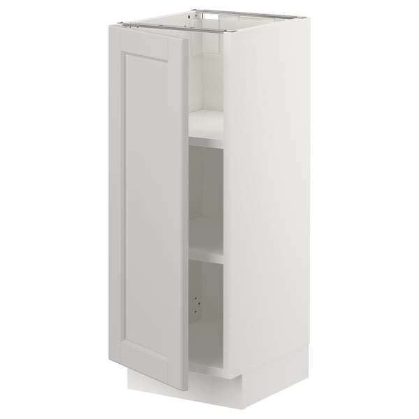 White SEKTION kitchen cabinet, classic design, birch wood.