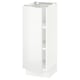 A tall, glossy white cabinet with a sleek, minimalist design, perfect for modern kitchens.