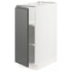 SEKTION kitchen cabinet, white and dark grey, two shelves, left-opening door, modern design.