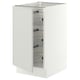 SEKTION Base cabinet with wire baskets, white/Aspudden light gray, 18x24x30 "