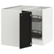 SEKTION kitchen cabinet, white & black, open for access, pull-out shelf.