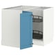 SEKTION Corner base cabinet with carousel, white/Lerhyttan blue, 38x24x30 "