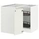 White SEKTION kitchen cabinet with pull-out shelves.