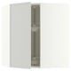 SEKTION Corner wall cabinet with carousel, white/Aspudden light gray, 26x15x30 "