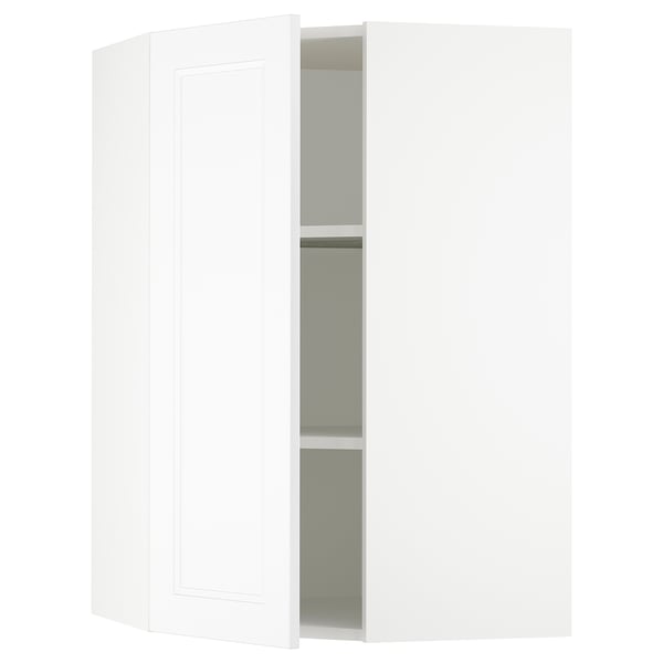 SEKTION white kitchen cabinet, square-shaped, modern design, adjustable shelves.
