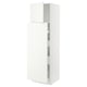 White SEKTION kitchen cabinet, sleek design, two adjustable shelves.