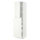 SEKTION white kitchen cupboard; sleek design with adjustable shelves and dampers.